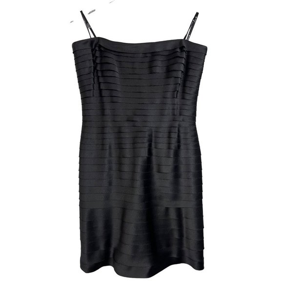 Tadashi Shoji Dresses & Skirts - Tadashi Black Pleated Layered Strapless Mini Dress Size 12